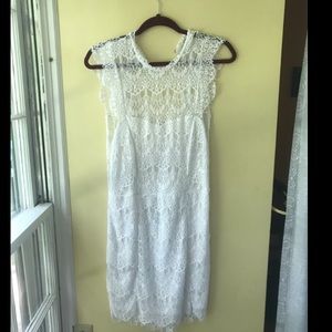 Gorgeous Free People White lace dress!
